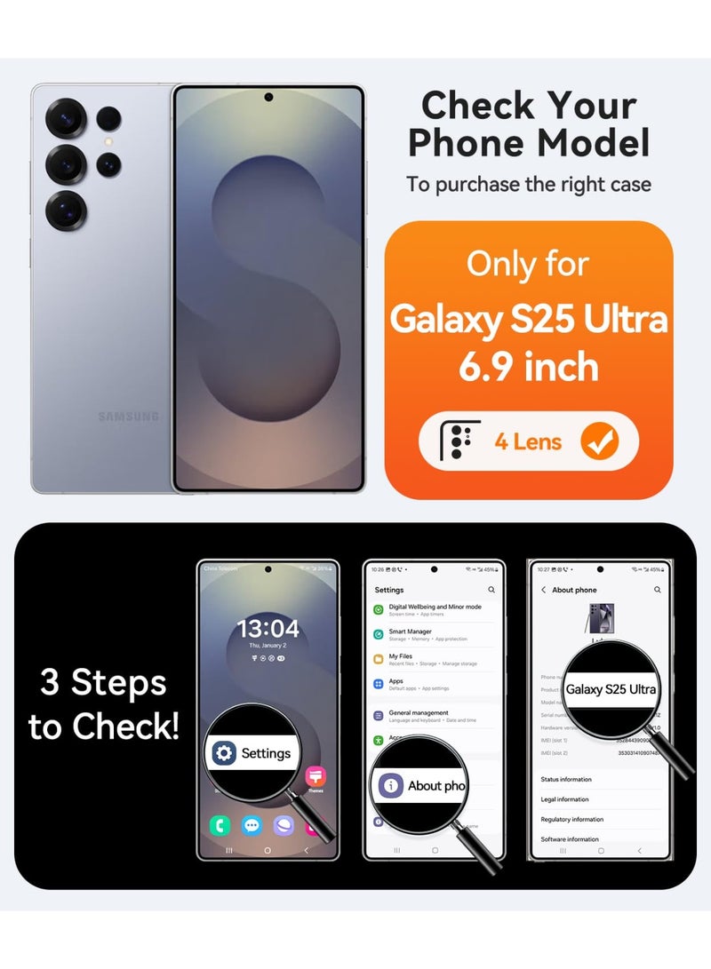 شيك فايب جراب مصمم لهاتف Samsung Galaxy S25 Ultra (2025)، حماية كاملة للكاميرا، متوافق مع Magsafe، غطاء واقٍ خلفي شفاف غير لامع، جراب هاتف رفيع رفيع لحماية كاملة لهاتف Galaxy S25 Ultra، أخضر - Image 2