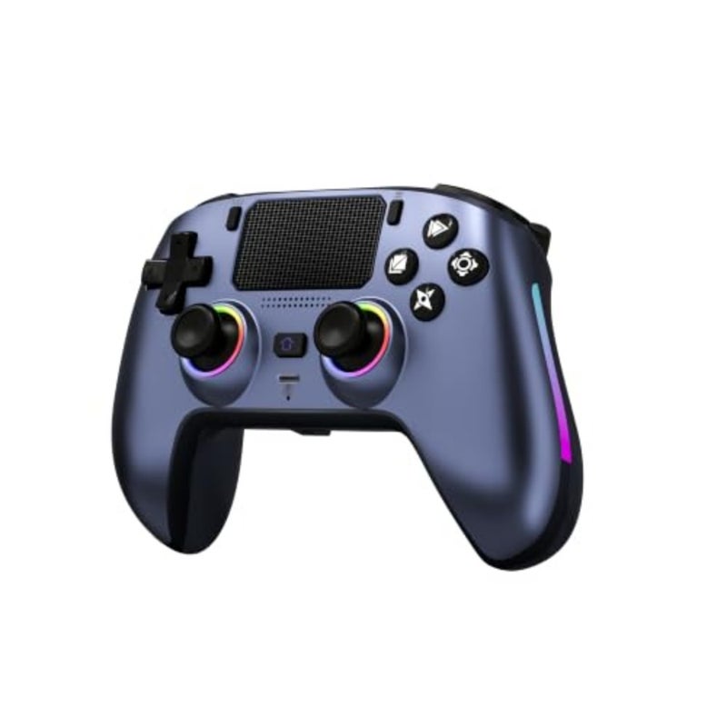 Wireless Bluetooth/Wired Controller for PS5 Controlles, VIdeogames Controller Compatible with Playstation 5, Android, PC, Smart TV, with Hall Joysticks, RGB Lighting, Microphone, Touch Pad, Macro Pro - Image 1
