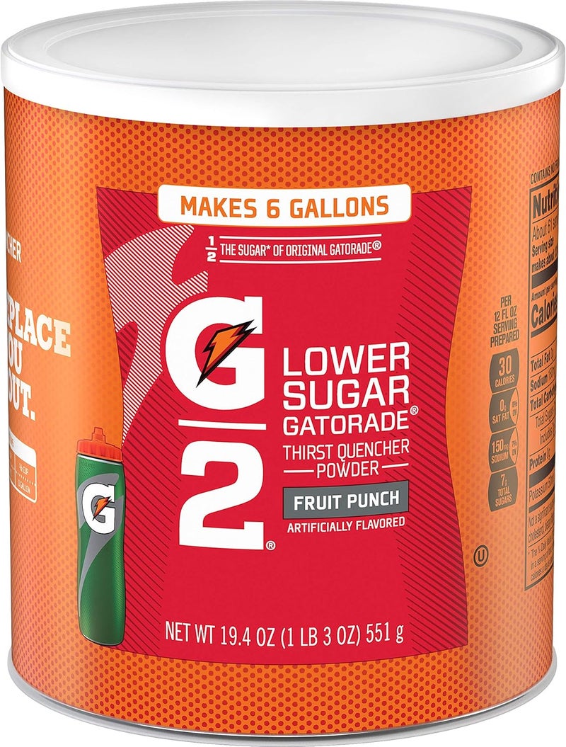 Gatorade Thirst Quencher Powder, G2 Fruit Punch, 19.4 Ounce, pack of 3 - Image 1