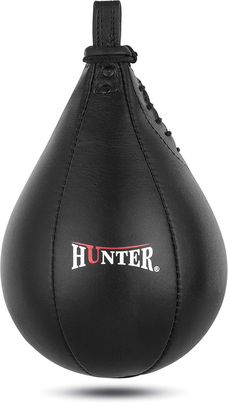 HUNTER Leather Speed Bag with Hanging Swivel - Boxing Training Bag for Speed & Accuracy - Image 2
