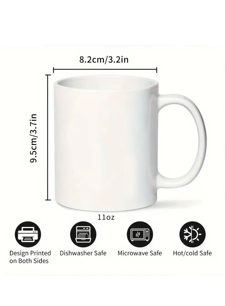 RYN All You Need Is Tea" 11oz Ceramic Mug - Humorous Arabic Quote, Perfect Gift for Friends & Family, Ideal for Daily Relaxation P - Image 2