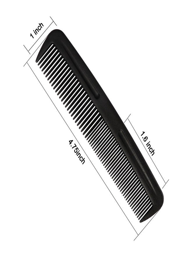 Cubaco 5 inch Hair Comb Pocket Size Mini Bulk Combs Perfect for Travelling, 20 Pack Black Combs for Unisex, Salon Barber Comb for All Hair Types - Image 2