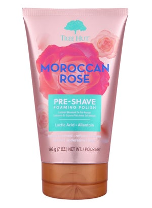 Tree Hut Tree Hut Moroccan Rose Shave Prep Polish  Gently Soothe  Prep Skin for an Even Closer Shave  Exfoliating Shave Essential  6 fl oz 
