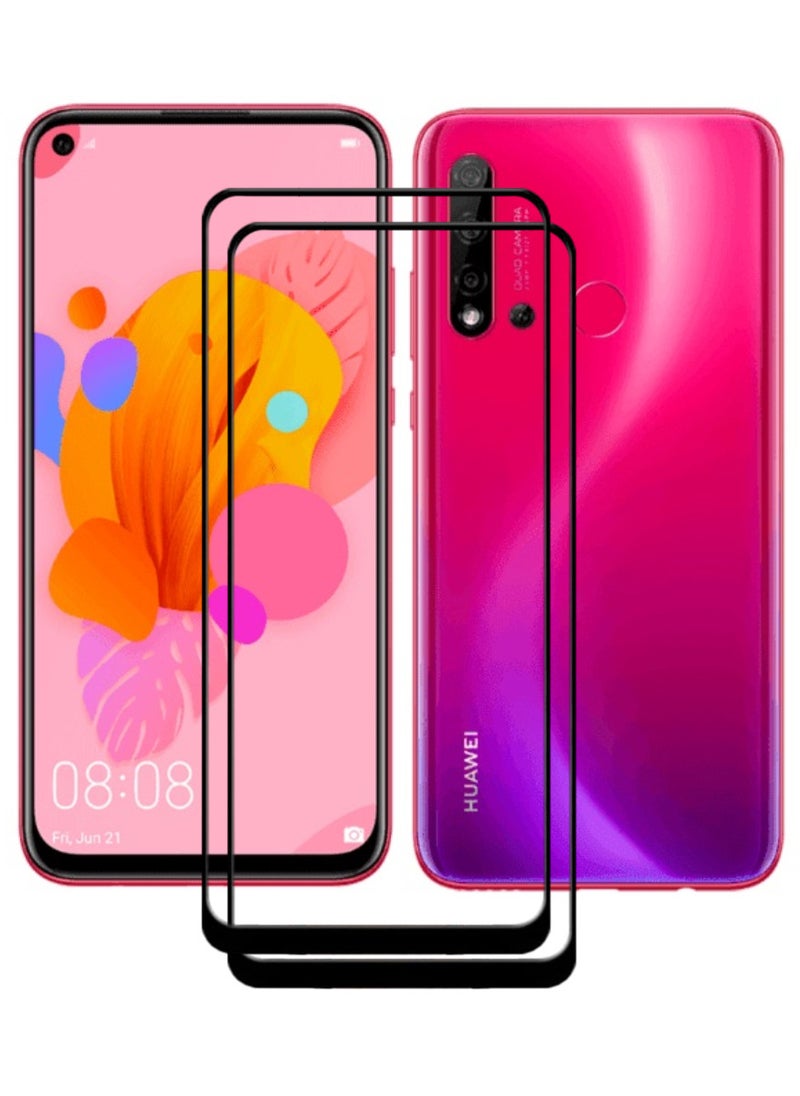 ACLIX 2 Pieces Antistatic ESD Dustproof Premium Quality High Definition Tempered Glass Screen Protector Designed For Huawei nova 5i - Image 1