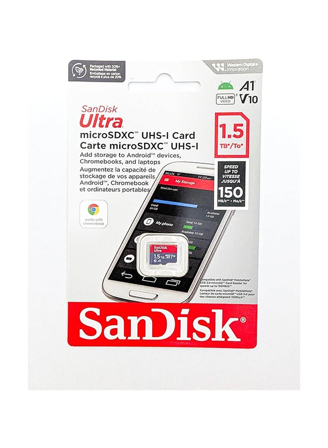 sandisk 1.5TB Ultra microSDXC UHS-I Memory Card - Up to 150MB/s, C10, U1, Full HD, A1, MicroSD Card - SDSQUAC-1T50-GN6MN - Image 2