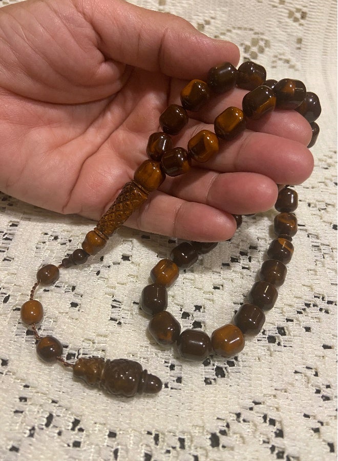 Faturan Prayer Beads For Men 33 Beads Size 10mm x 11.5mm - Image 2
