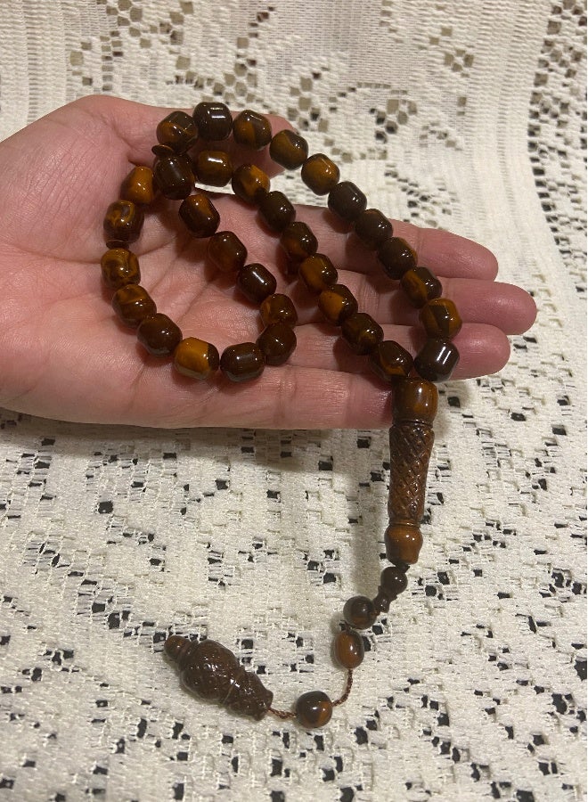 Faturan Prayer Beads For Men 33 Beads Size 10mm x 11.5mm - Image 3
