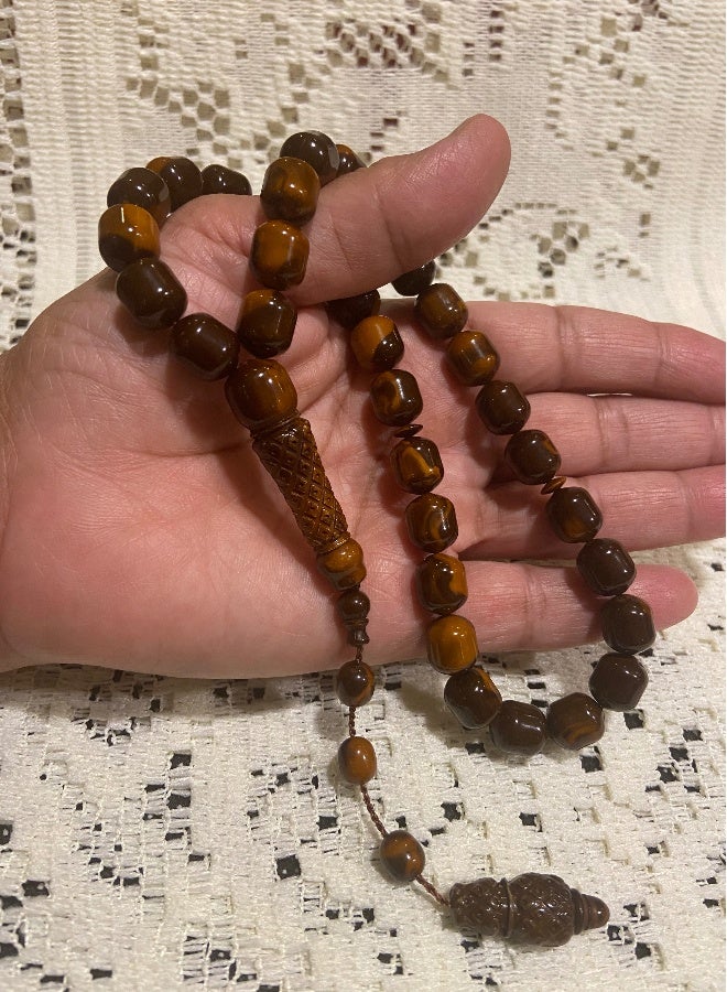 Faturan Prayer Beads For Men 33 Beads Size 10mm x 11.5mm - Image 5