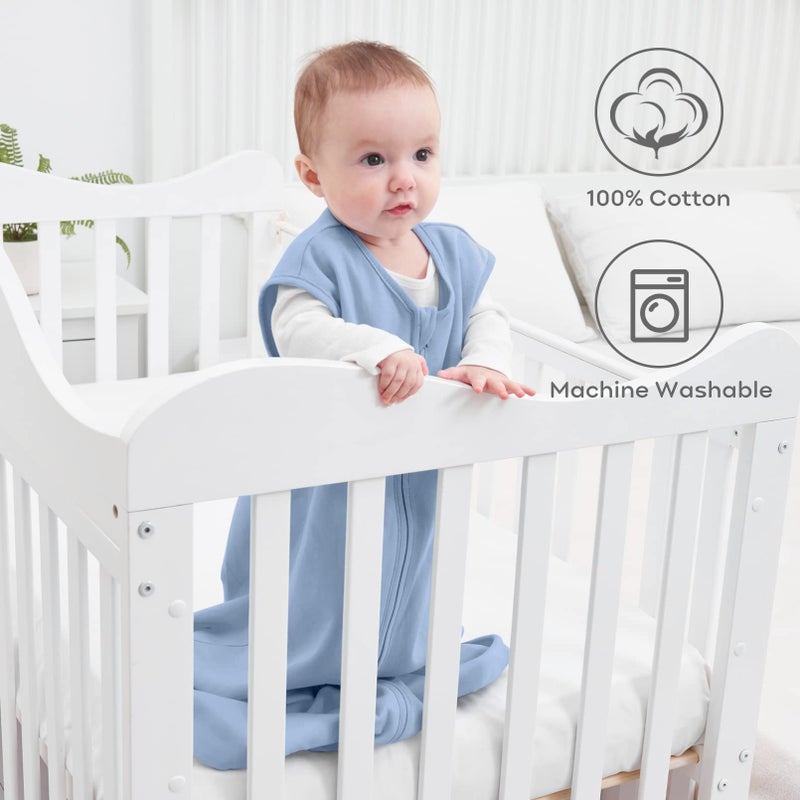 Yoofoss Baby Sleep Sack 18-24 Months Wearable Blanket for Babies 100% Organic Cotton 2-Way Zipper TOG 0.5 Toddler Sleeping Sack 3 Pack, Comfy Soft Lightweight - Image 2