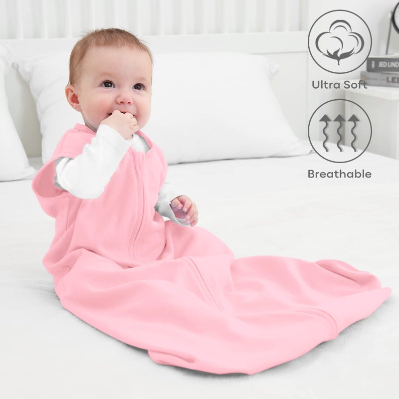 Yoofoss Baby Sleep Sack 18-24 Months Wearable Blanket for Babies 100% Organic Cotton 2-Way Zipper TOG 0.5 Toddler Sleeping Sack 3 Pack, Comfy Soft Lightweight - Image 3