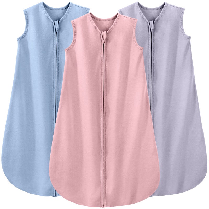 Yoofoss Baby Sleep Sack 18-24 Months Wearable Blanket for Babies 100% Organic Cotton 2-Way Zipper TOG 0.5 Toddler Sleeping Sack 3 Pack, Comfy Soft Lightweight - Image 1