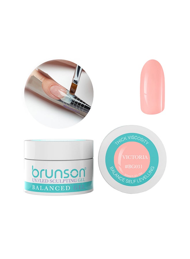 brunson Sculpting Camouflage Uv Builder Gel Balanced Level Gel Uv Sculpting Nail Gel System 30Ml Vitoria Bg031