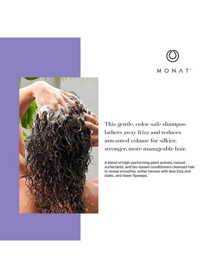 monat - Smoothing Anti Frizz™ Shampoo W/Rejuveniqe® Gentle Blend Of Highperforming Plant Actives Will Leave Your Hair Without Frizz Smooth And Silkier Net Wt. 237 Ml / 8 Fl. Oz. - Image 1