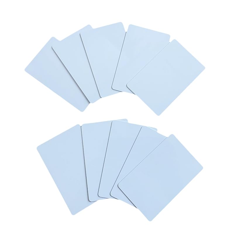 YARONGTECH 13.56mhz RFID 1K Evolis Printable White PVC Card for Door Entry Access Control (Pack of 10) - Image 1