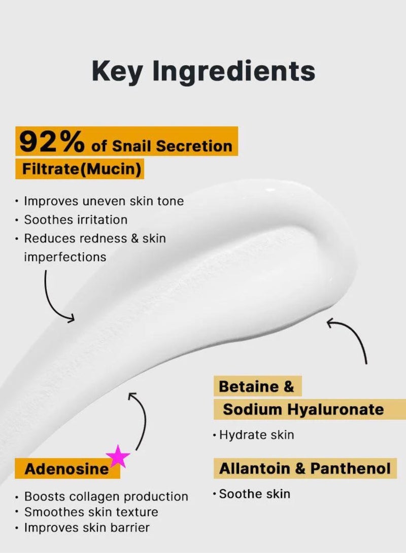 COSRX Radiance Renewal Snail Skincare Duo Advanced Snail 96 Mucin Power Essence & 92 All-in-One Cream 200ml - Image 5