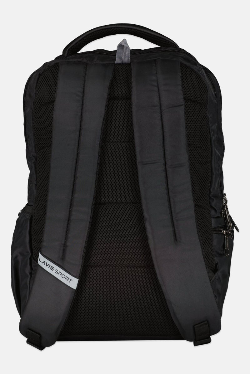 Lavie حقيبة ظهر للرجال بشعار العلامة التجارية، سوداء - Image 2