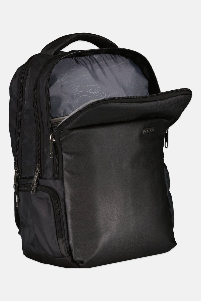 Lavie حقيبة ظهر للرجال بشعار العلامة التجارية، سوداء - Image 3