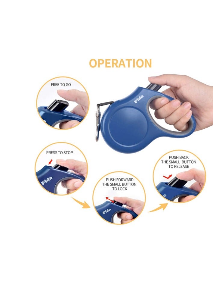 فيدا مقود كلب قابل للسحب كبير الحجم - أسود (سلسلة JFA) - Image 2