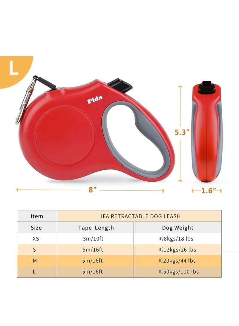 فيدا مقود كلب قابل للسحب كبير الحجم - أسود (سلسلة JFA) - Image 4