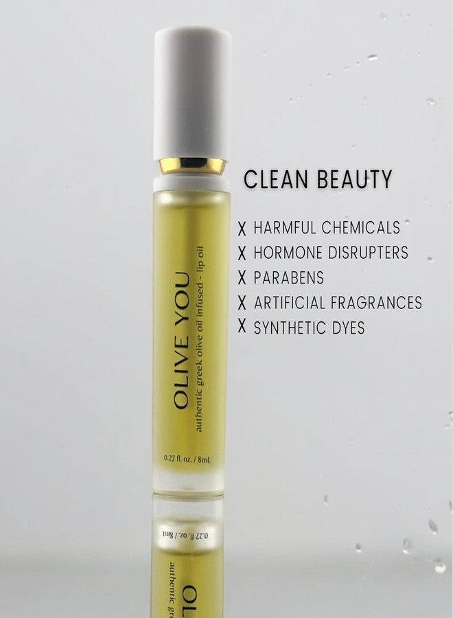 Olive You Lip Oil - Non-Sticky Hydrating Lip Oil with Greek Extra Virgin Olive Oil & Squalane - Vegan, Cruelty-Free, Paraben-Free, Luxury Gift - Image 2