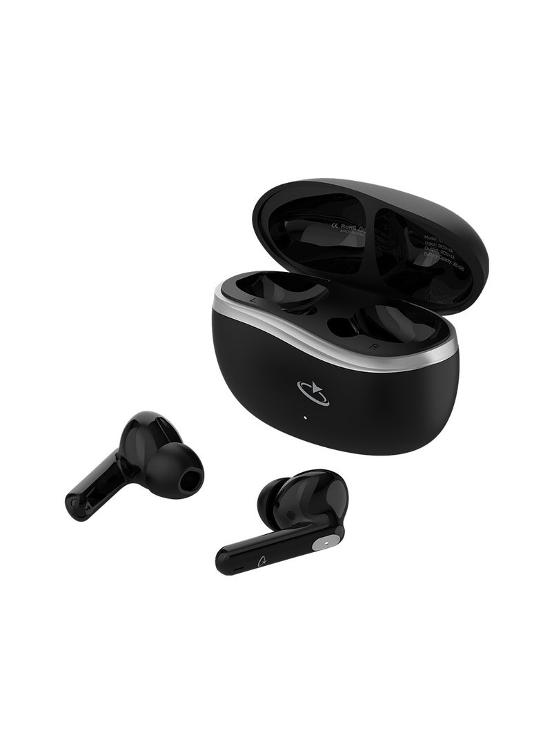 Goaltage HP04 EchoPro True Wireless HeadPhones with ANC Technology, Siri, and Intuitive Controls - Black - Image 4