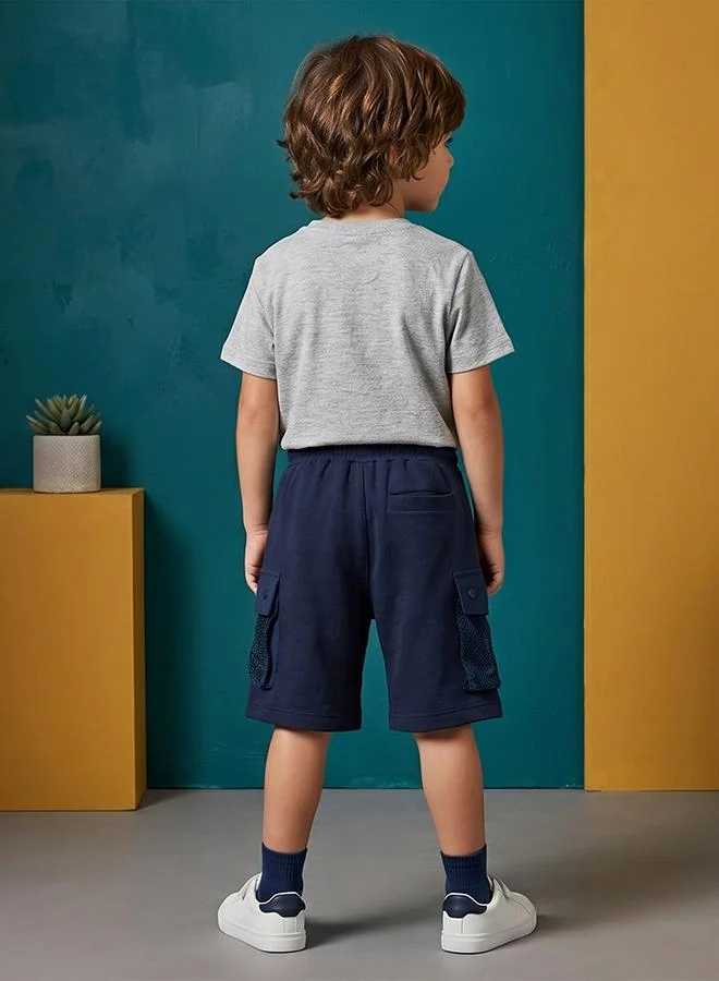 أطفال وأكثر Babies & More Toddler Boys Navy Blue Shorts