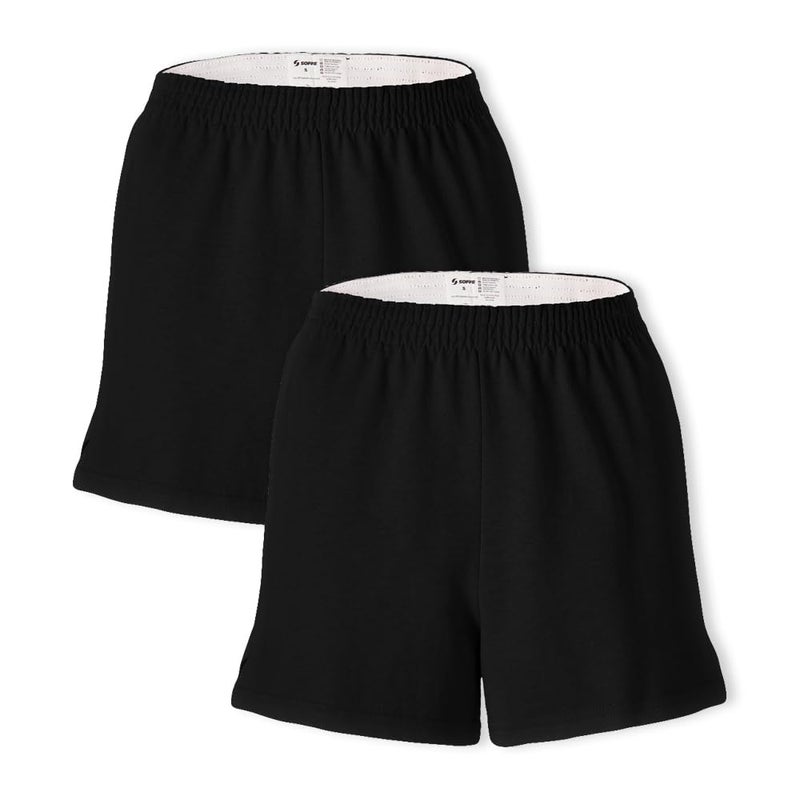 Soffe Women's Authentic Cheer Short, Black, X-Large (2-Pack) - Image 1