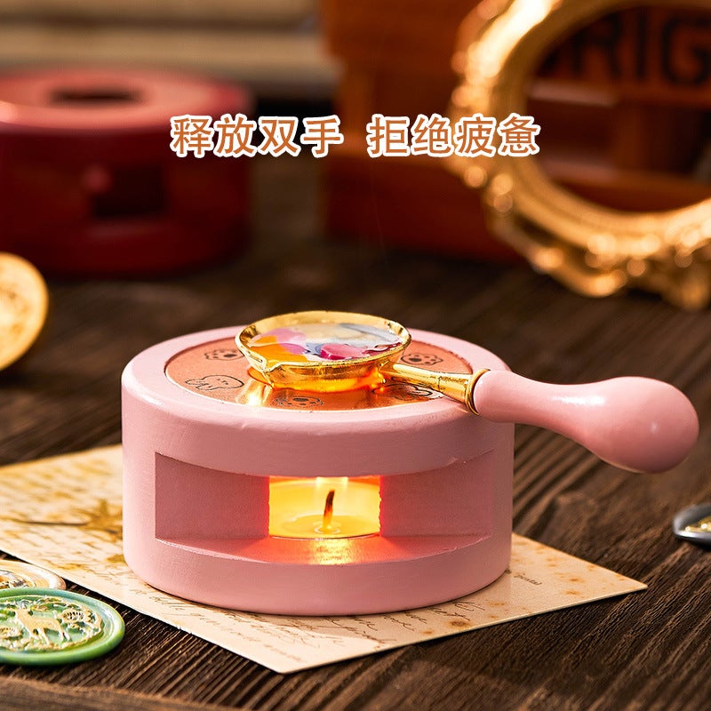 Fire Paint Stove Spoon Retro Fire Paint Seal Set Envelope Sealing Fire Paint Seal Full Set Of Novice Tools - Image 5