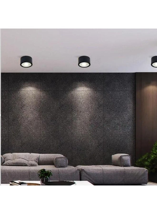 أوماكس كشاف سقف LED  اسود 10 واط اناره اختياريه - Image 3