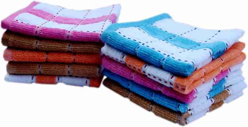 Oras ORAS Pure Cotton Printed Small Size Face Towel Rumal Extra Soft and Super Absorbent Face Towel for Women Kids and Newborn Babies Set of 6 25x25 cm Multicolor 3 - Image 1