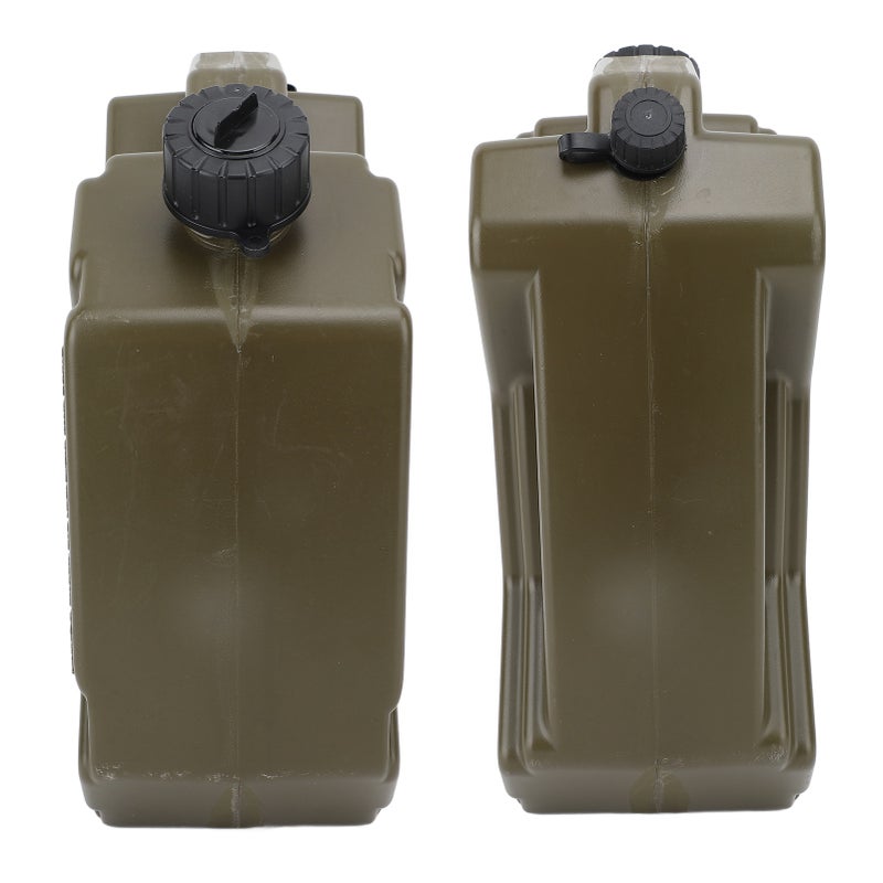 Oil Petrol Storage Can 5L 1.3 Gallon Shockproof Portable Green Spare Fuel Tank for Cars Motorcycles UTV ATV With Bracket - Image 2