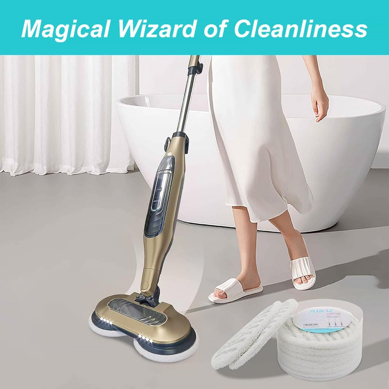 AIR U+ 8 Pack Replacement Steam Mop Pads for Shark S8201 S8001 S7001 S7201 S7000AMZ S7000 S7005 S7020 S7001C Steam Mop, Steam & Scrub All-in-One Scrubbing and Sanitizing, Dirt Grip Scrub Washable Pad - Image 2