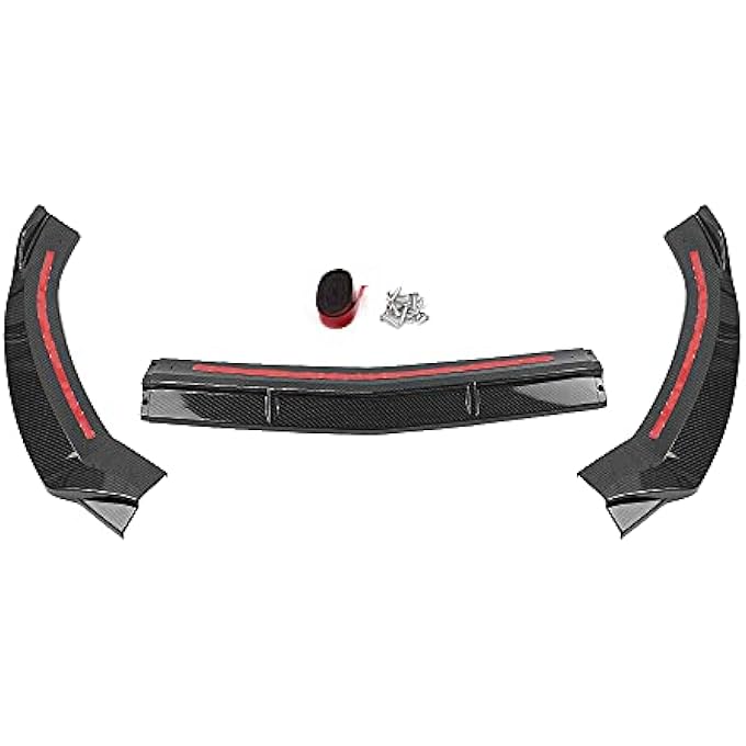 AUSMILA Front Bumper Spoiler Body Kit for 2015-2018 Benz C-Class W205 Sport Black - Image 2