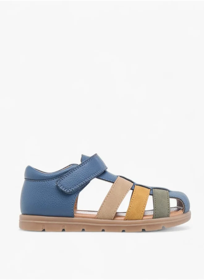 جونيورز Boys Colourblock Fisherman Sandals With Hook And Loop Closure
