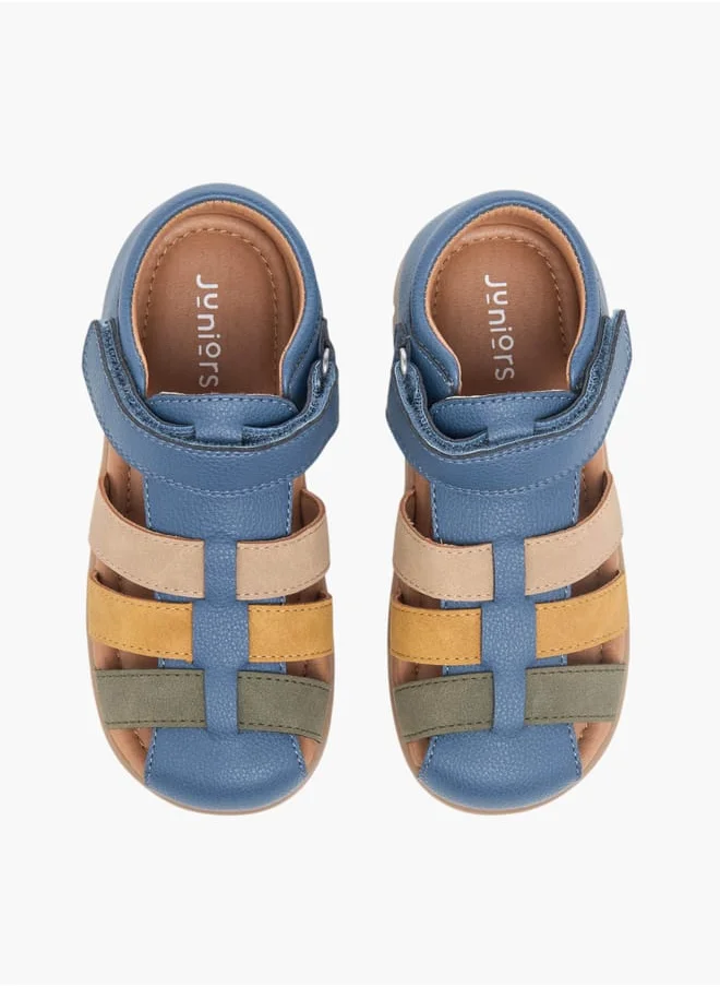 جونيورز Boys Colourblock Fisherman Sandals With Hook And Loop Closure