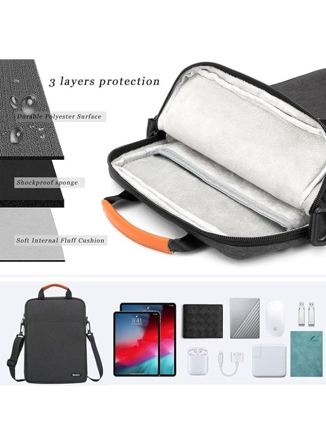 Gocokia 13 inch Laptop Shoulder Bag Carrying Pouch Sleeve Case with Large Front Pocket Vertical Laptop Sleeve Handbag for 13" MacBook13 inch Laptop Shoulder Bag Carrying Pouch Sleeve Case with Large Front Pocket Vertical Laptop Sleeve Handbag for 13" MacBook - Image 3