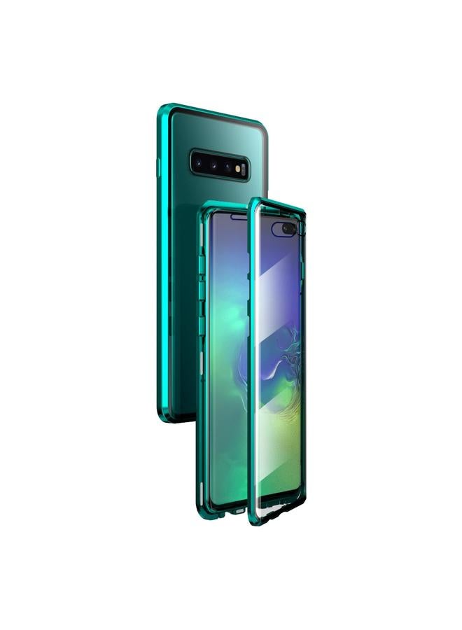 إيروريكس جراب لهاتف Samsung Galaxy S10+ بإطار معدني مغناطيسي وغطاء زجاجي مقوى مزدوج الجوانب - Image 1