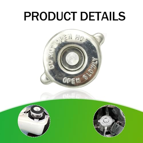 Gseigvee 1 PC Car Radiator Cap, 16PSI High Temperature and High Pressure Resistant Tightly Sealed Cooling Water Tank Cover, Engine Radiator Cap Original Replace, Compatible with Dodge Jeep (Silver) - Image 5