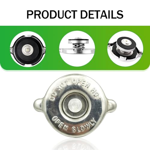Gseigvee 1 PC Car Radiator Cap, 16PSI High Temperature and High Pressure Resistant Tightly Sealed Cooling Water Tank Cover, Engine Radiator Cap Original Replace, Compatible with Dodge Jeep (Silver) - Image 4