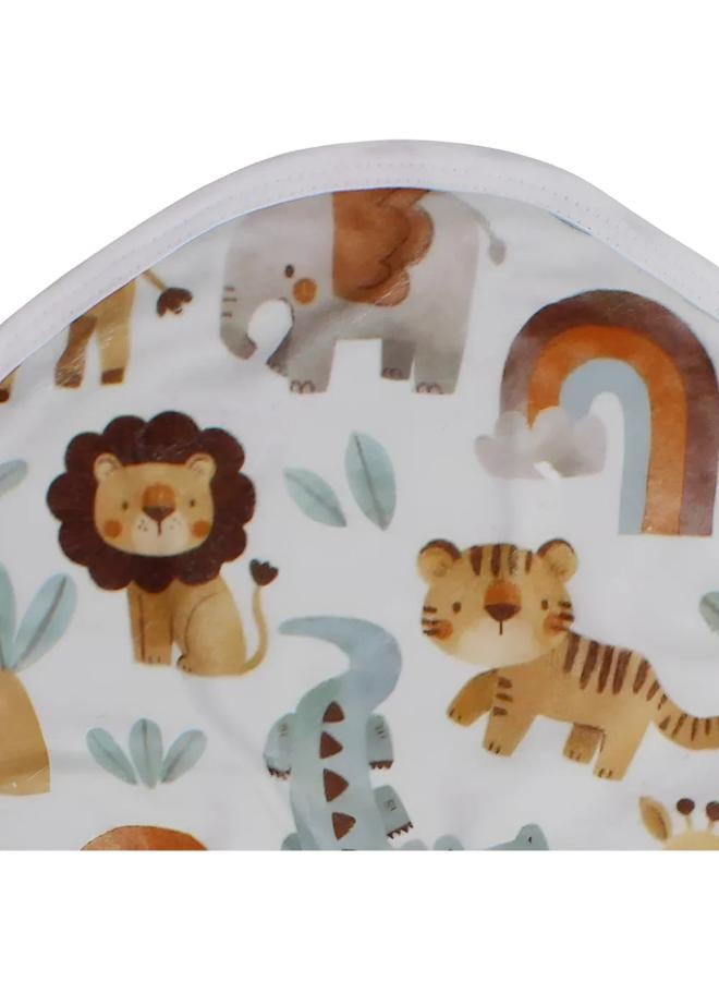 Berceau Velvet Baby Blanket – Animals Print - Image 3