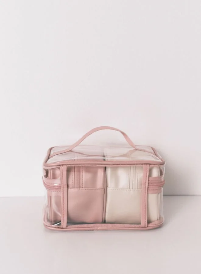 women'secret Pack Of 3 Metallic Rubber Toiletry Bags