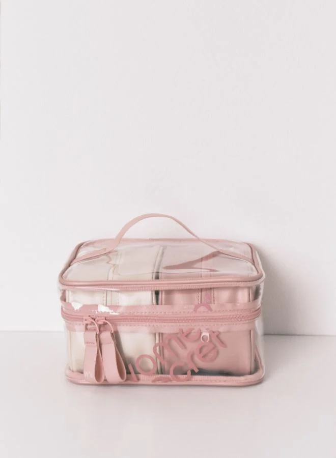 women'secret Pack Of 3 Metallic Rubber Toiletry Bags