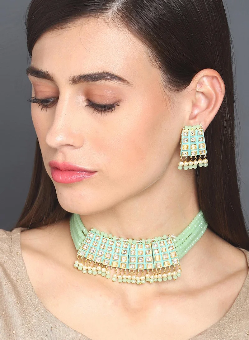 Sohi  Stone-Studded Artificial Jewellery Set for Women | Best Price UAE