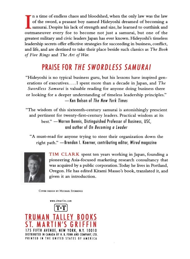 The Swordless Samurai: Leadership Wisdom of Japan's Sixteenth-Century Legend: Toyotomi Hideyoshi  - Image 2