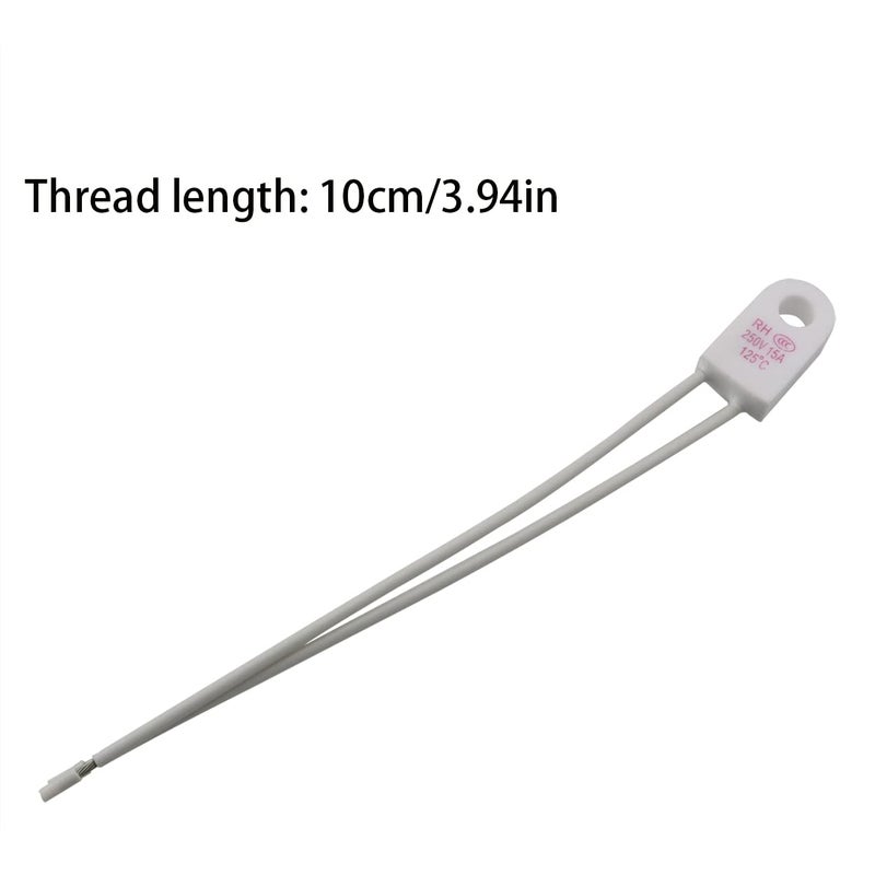 كلاراكو Klarako 4 قطع 125 درجة مئوية واقي من ارتفاع درجة الحرارة، فيوز حراري سيراميكي، محدد درجة الحرارة، قاطعات الدائرة، فيوز حراري، فيوز حراري سيراميكي، ملحقات الدائرة الكهربائية - Image 2