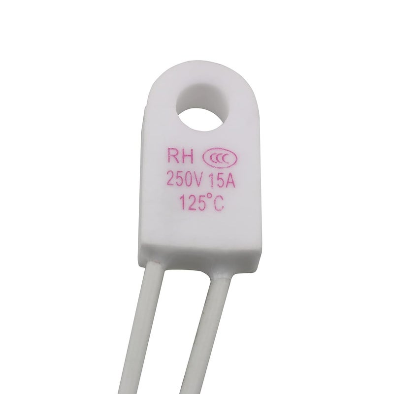 كلاراكو Klarako 4 قطع 125 درجة مئوية واقي من ارتفاع درجة الحرارة، فيوز حراري سيراميكي، محدد درجة الحرارة، قاطعات الدائرة، فيوز حراري، فيوز حراري سيراميكي، ملحقات الدائرة الكهربائية - Image 4