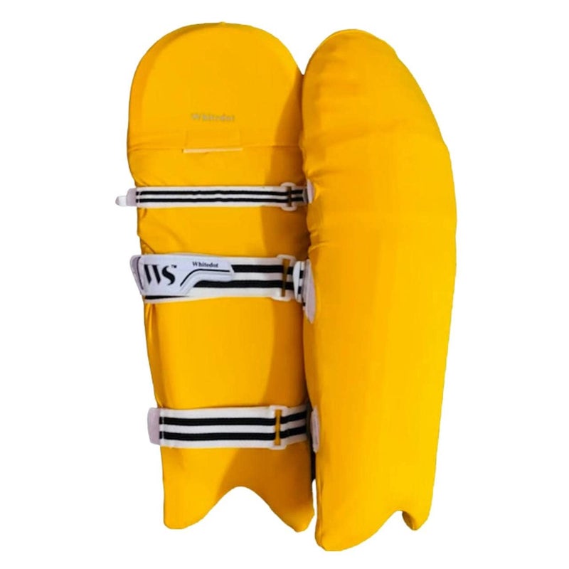 Whitedot 4 Way Lycaspandex Cricket Batting Pad Clads (Batting Pad Cover) (Yellow, X-Large) - Image 5