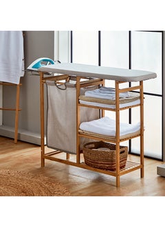 Home Box Natura Bamboo Ironing Board with Laundry Bag 111 x 82 x 34 cm  - Image 1