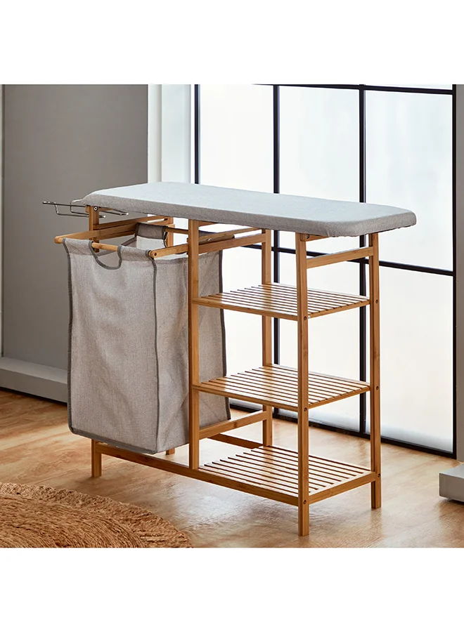 Home Box Natura Bamboo Ironing Board with Laundry Bag 111 x 82 x 34 cm