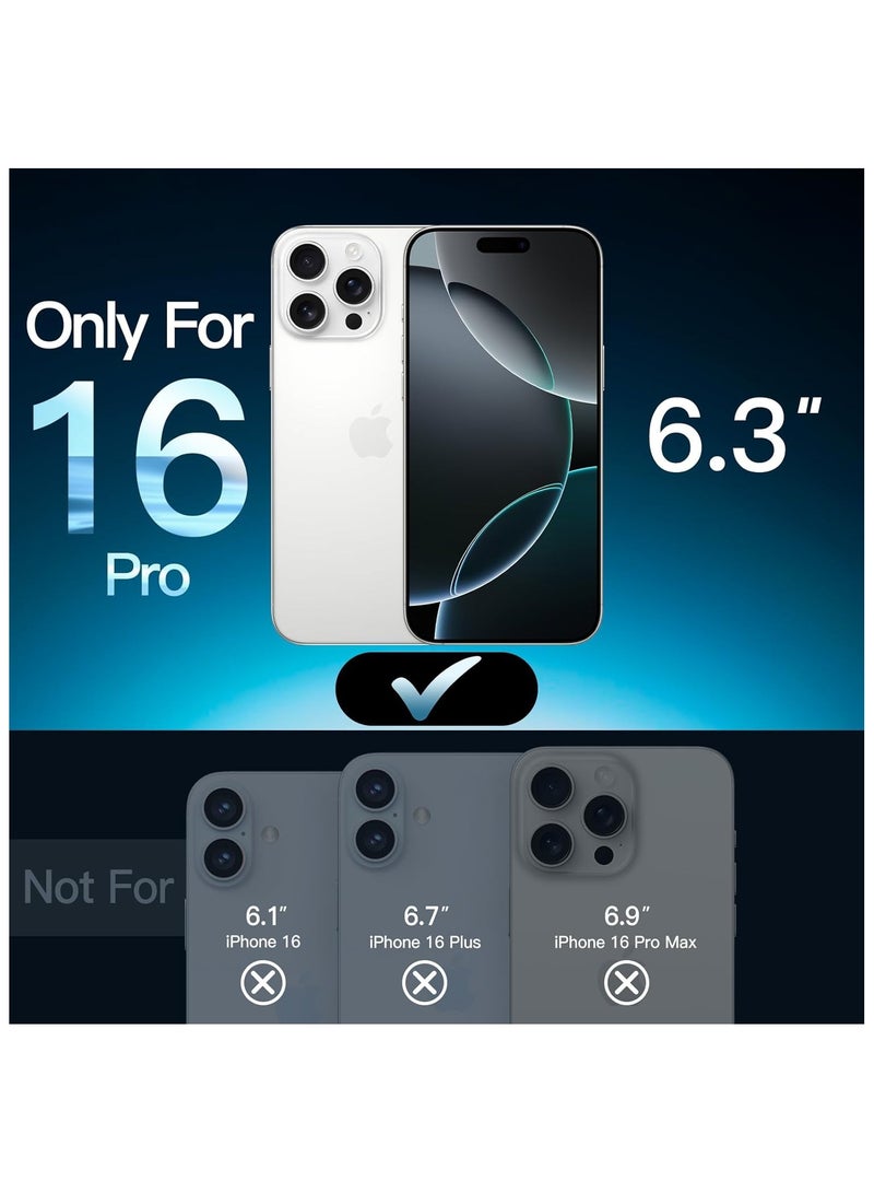 آرمور شاشة حماية زجاجية للحفاظ على الخصوصية مضادة للتجسس (لقافة) لهاتف أبل ايفون 16 برو 6.3-بوصة أسود - Image 2